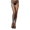 Leg Avenue Collant résille 3 ouvertures -Noir